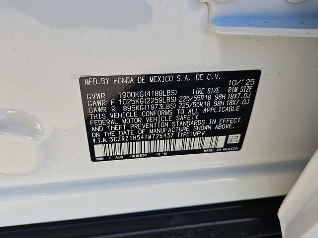 2026 Honda HR-V Sport