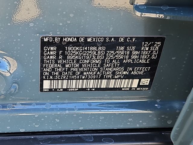 2026 Honda HR-V Sport