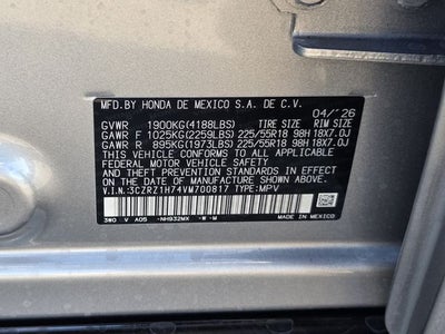 2027 Honda HR-V EX-L