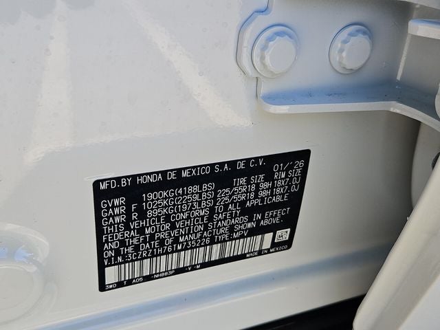 2026 Honda HR-V EX-L