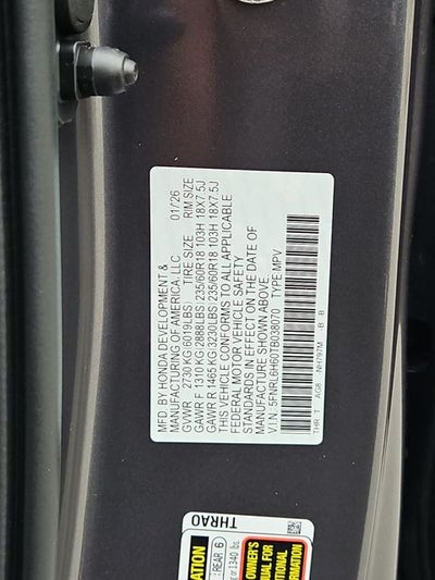 2026 Honda Odyssey EX-L