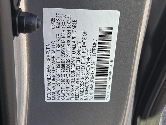 2026 Honda Odyssey EX-L