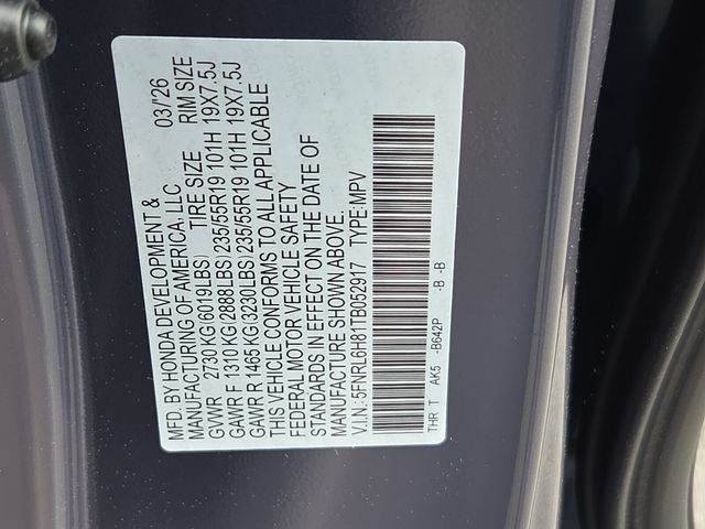 2026 Honda Odyssey Touring