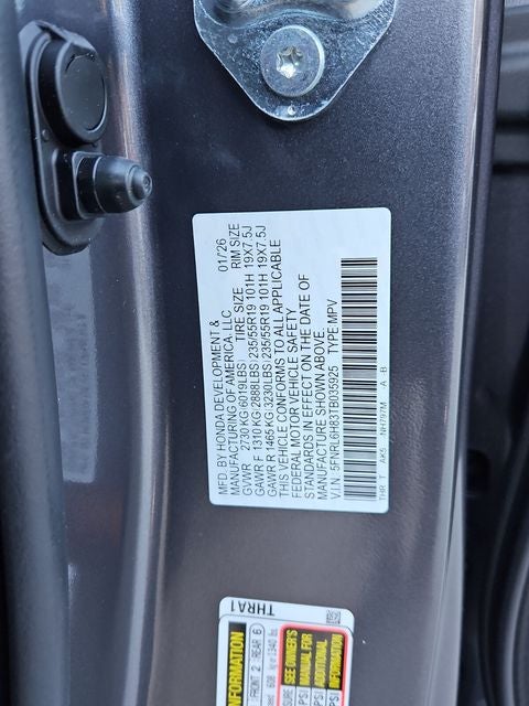 2026 Honda Odyssey Touring