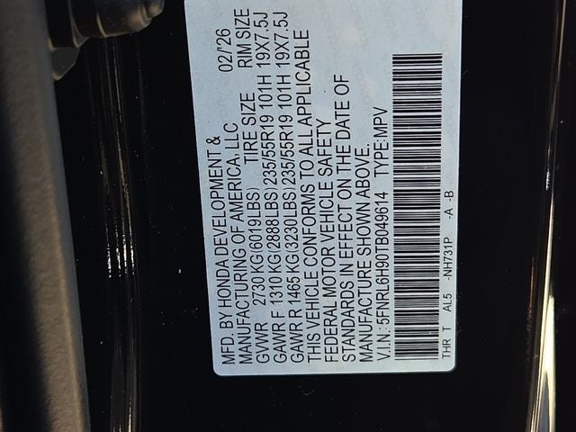 2026 Honda Odyssey Elite