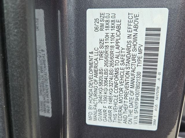 2026 Honda Passport RTL Blackout