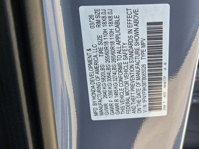 2026 Honda Passport RTL