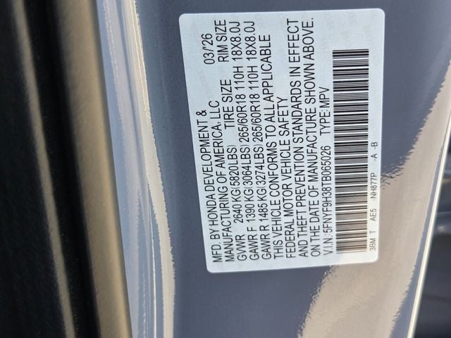 2026 Honda Passport RTL