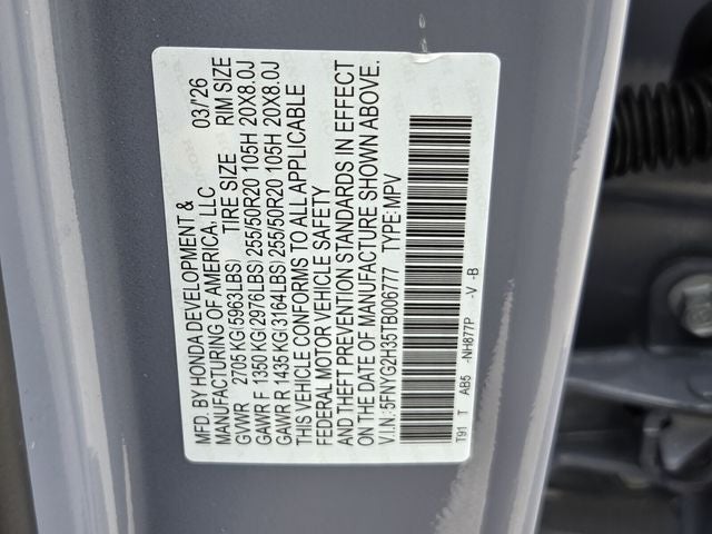 2026 Honda Pilot Sport