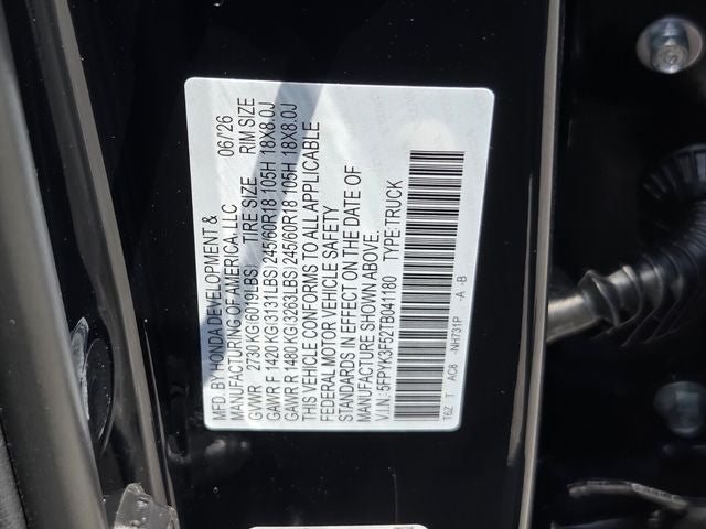 2026 Honda Ridgeline RTL