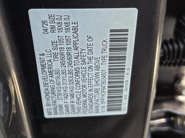 2026 Honda Ridgeline TrailSport