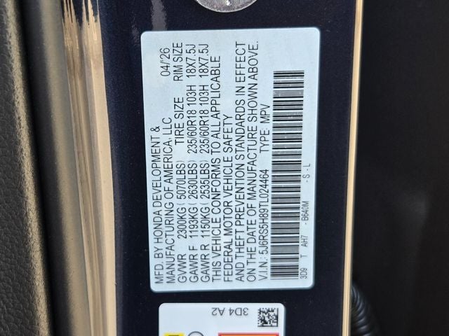 2026 Honda CR-V Hybrid Sport-L