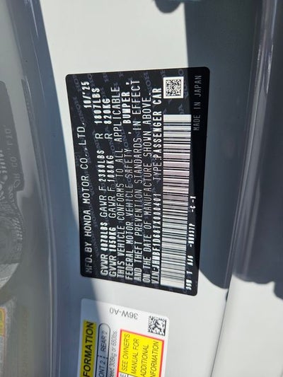 2026 Honda Prelude Base