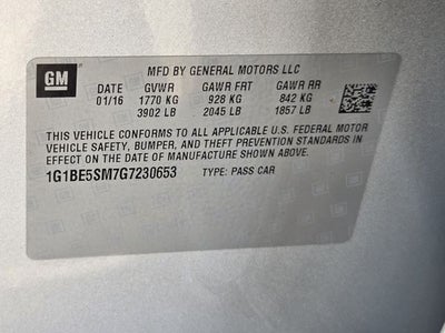 2016 Chevrolet Cruze LT