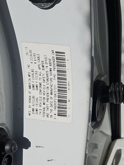 2016 Honda Accord LX