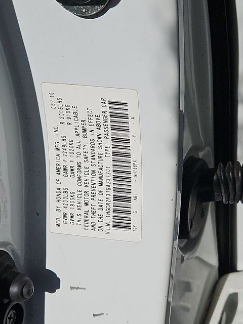 2016 Honda Accord LX