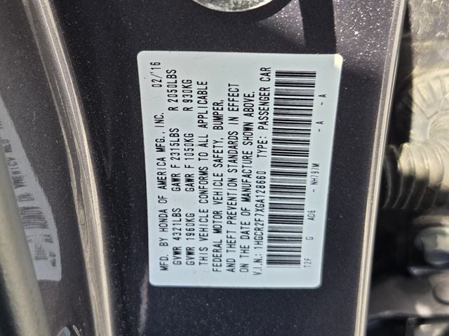 2016 Honda Accord EX