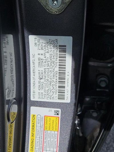 2019 Honda Accord EX-L