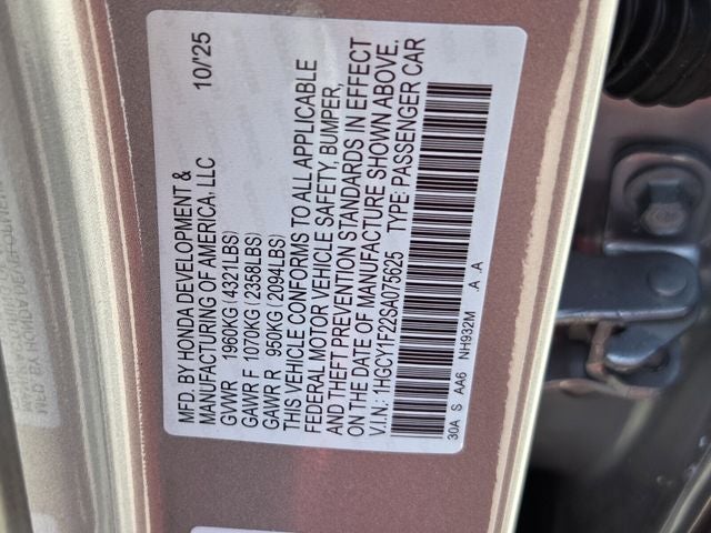 2025 Honda Accord LX