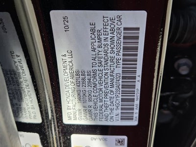 2025 Honda Accord LX