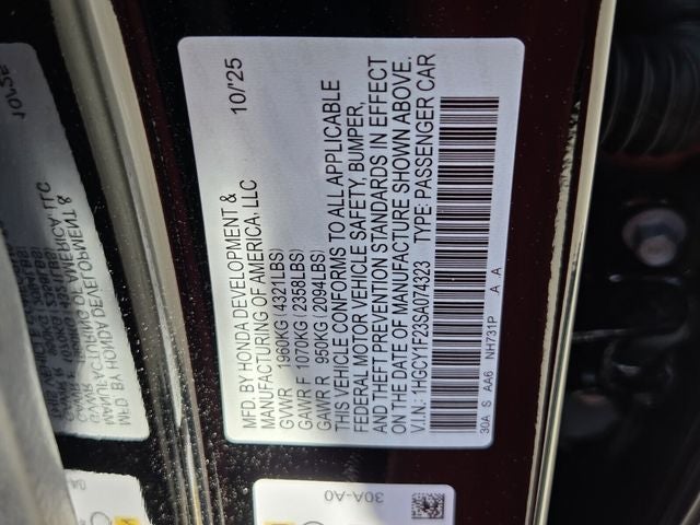 2025 Honda Accord LX