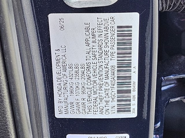 2025 Honda Accord SE