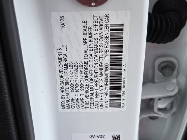 2025 Honda Accord SE