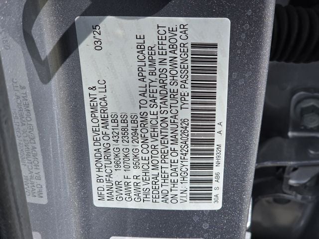 2025 Honda Accord SE