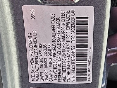 2025 Honda Accord SE