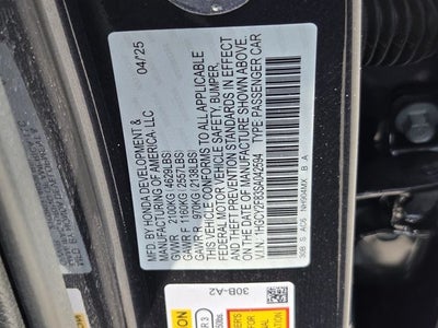2025 Honda Accord Hybrid Touring