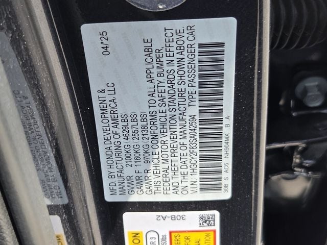 2025 Honda Accord Hybrid Touring