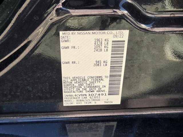 2023 Nissan Altima 2.5 SR