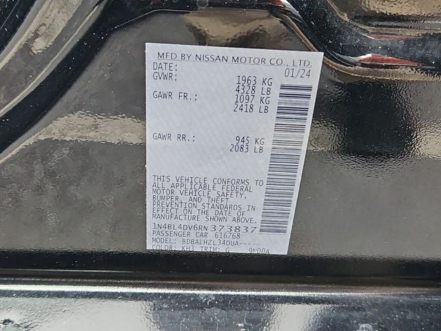 2024 Nissan Altima 2.5 SV