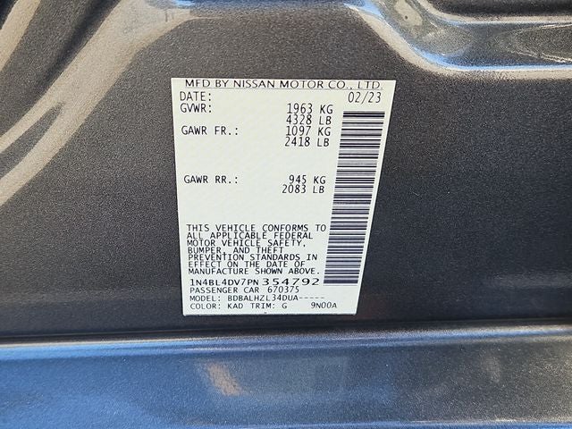 2023 Nissan Altima 2.5 SV