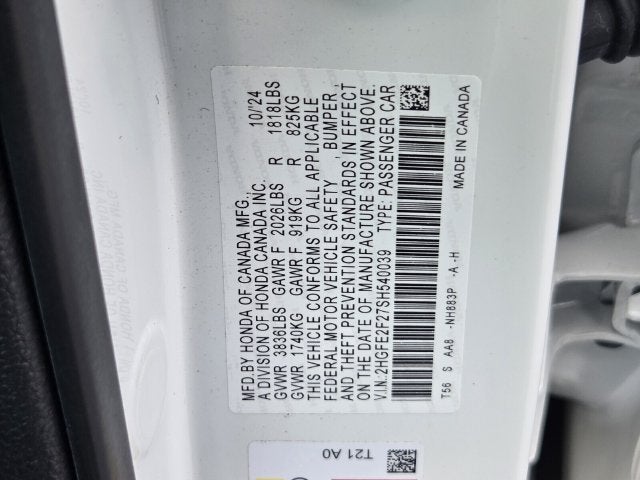 2025 Honda Civic LX