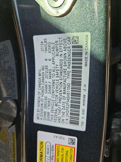 2025 Honda Civic Sport