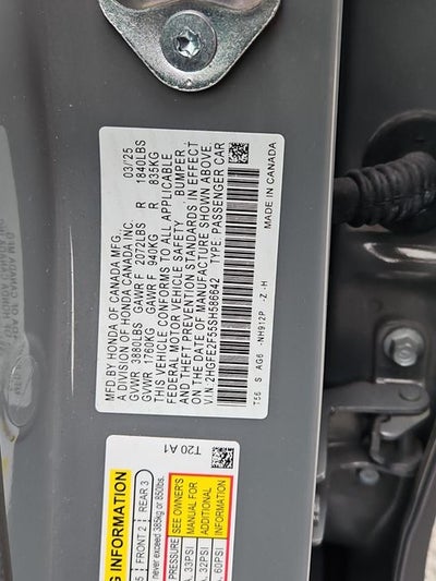 2025 Honda Civic Sport