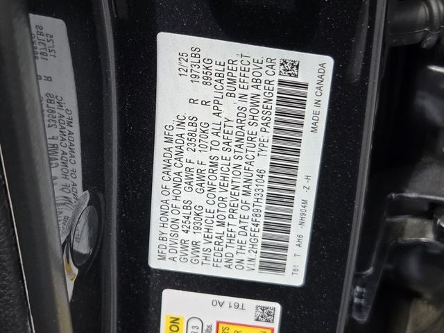 2026 Honda Civic Hybrid Sport