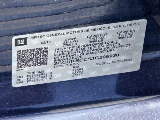 2018 Chevrolet Silverado 1500 LTZ 2LZ