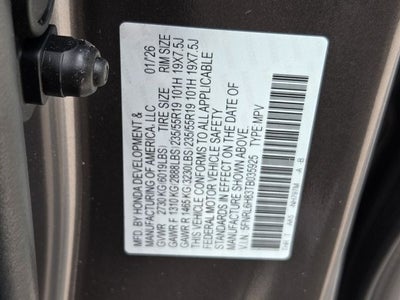 2026 Honda Odyssey Touring