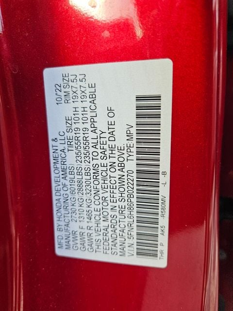 2023 Honda Odyssey Touring