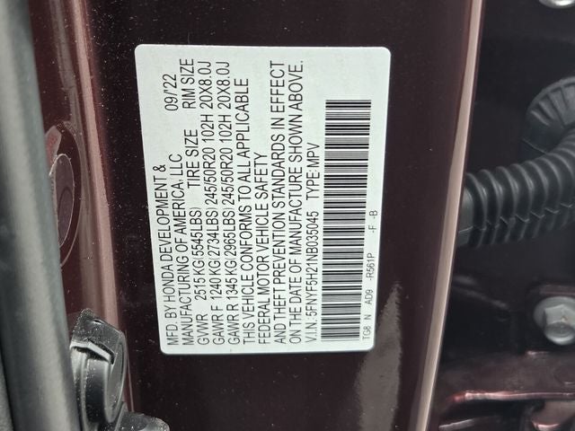 2022 Honda Pilot Special Edition