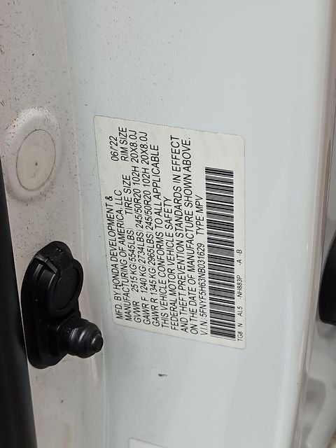 2022 Honda Pilot Touring 7 Passenger