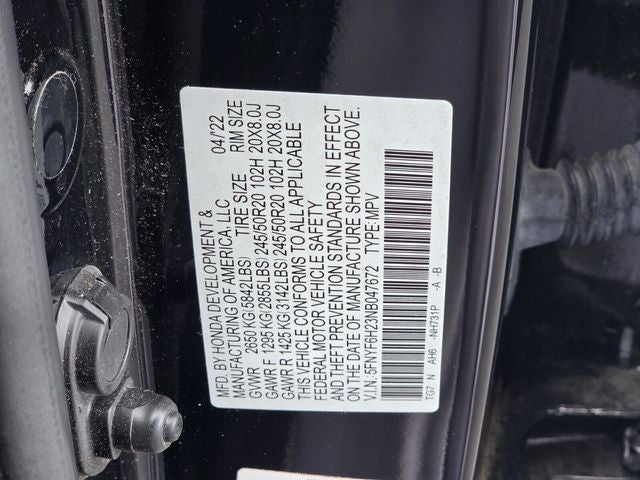 2022 Honda Pilot Special Edition