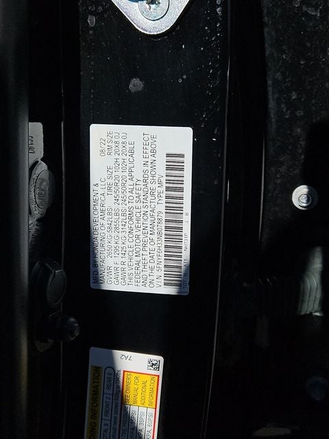 2022 Honda Pilot Sport