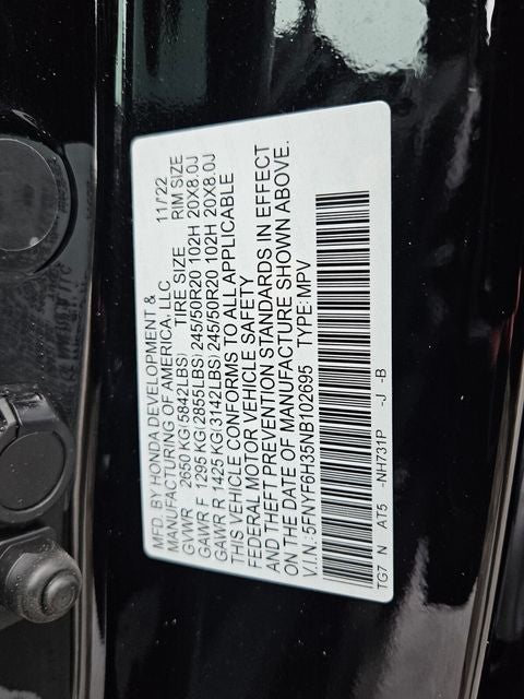 2022 Honda Pilot Sport