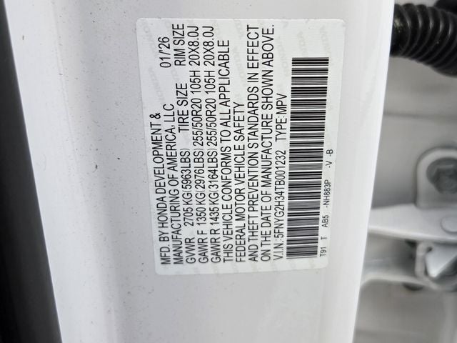 2026 Honda Pilot Sport