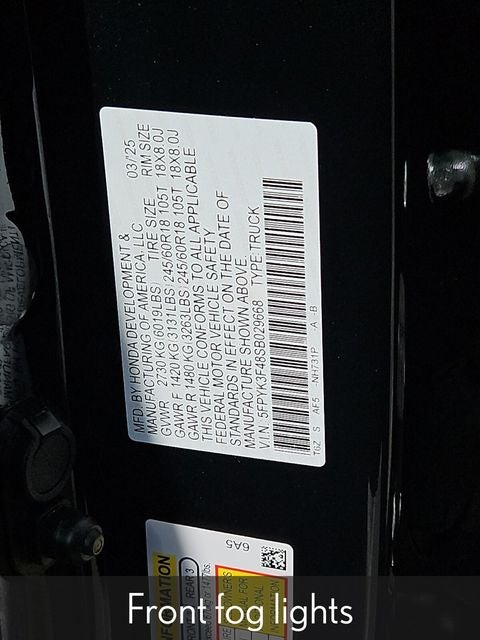 2025 Honda Ridgeline RTL