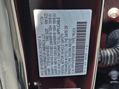 2025 Honda Ridgeline RTL