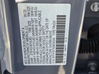 2025 Honda Ridgeline TrailSport+